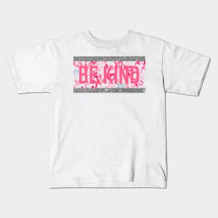 XOXO pink sparkly be kind Kids T-Shirt